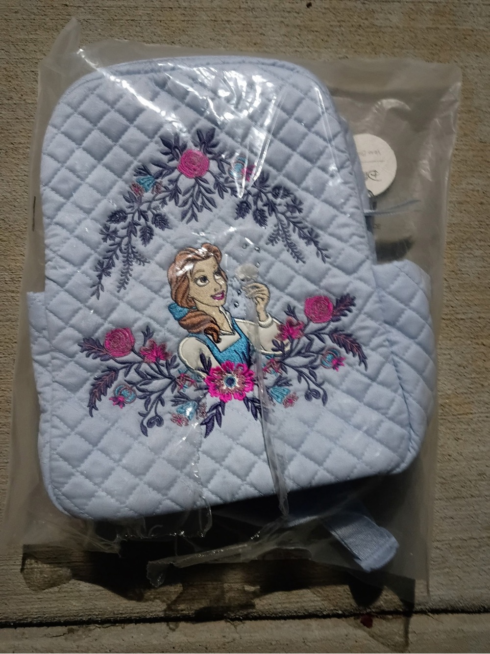 Embroidered Disney Belle Vera Bradley Small Backpack